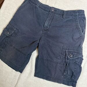 Aeropostale Men's Cargo Shorts Y2K  Blue 36